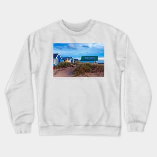 Beach Huts Hengistbury Head Dorset England UK Crewneck Sweatshirt